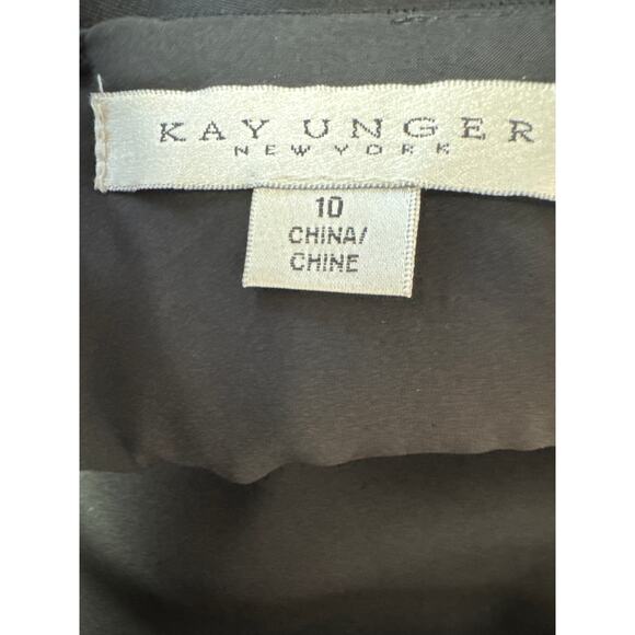 Kay Unger New York Formal Cocktail Black Dress size 10 - Picture 6 of 9
